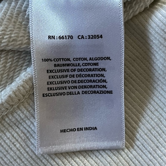 Maeve by Anthropologie Vineland Embroidered Cropped Short Sleeved Sweatshirt XXS - Picture 12 of 14